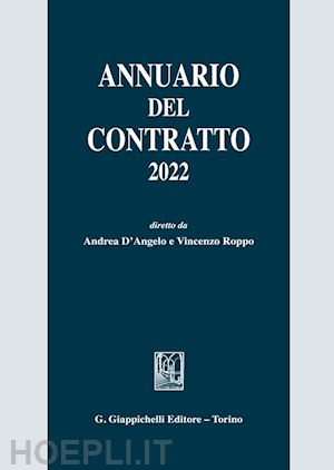 d'angelo a. (curatore); roppo v. (curatore) - annuario del contratto 2022