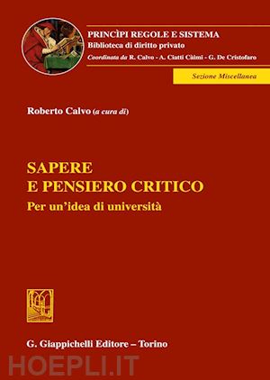 calvo roberto - sapere e pensiero critico