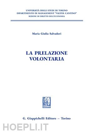 salvadori maria giulia - la prelazione volontaria