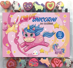 mckeown mark - i love unicorni da colorare. ediz. illustrata. con 12 pastelli colorati e gommin