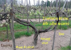 zanetta carlo - il percorso del vino delle colline novaresi. rime, paesaggi vitati, mappe di sentieri