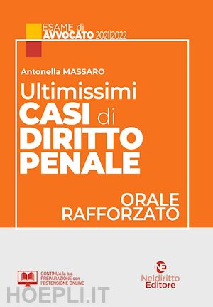massaro antonella - ultimissimi casi di diritto penale - orale rafforzato