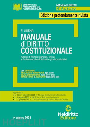 lisena floriana - manuale di diritto costituzionale