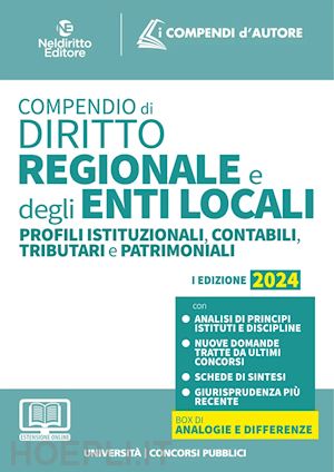 aa.vv. - compendio di diritto regionale e degli enti locali