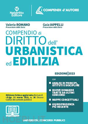 iappelli gaia; romano valeria - compendio di edilizia ed urbanistica 2023