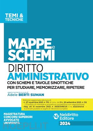 berti suman adele - mappe e schemi - diritto amministrativo