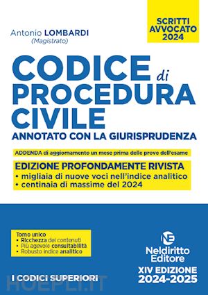 lombardi antonio - codice di procedura civile - annotato con la giurisprudenza