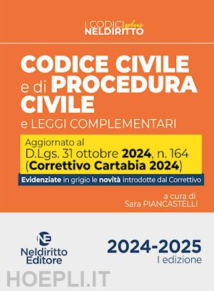 piancastelli sara - codice civile e procedura civile