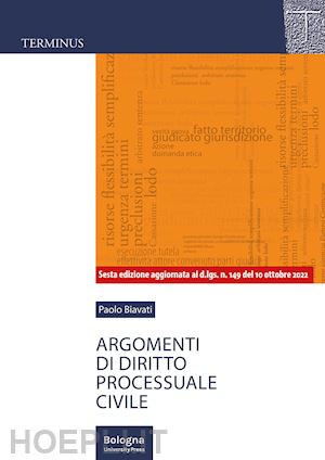 biavati paolo - argomenti di diritto processuale civile