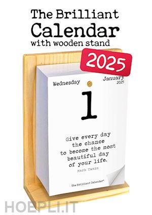 aa.vv. - the brilliant calendar 2025 with wooden stand