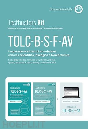 aa.vv. - testbusters tolc b-s-f-av. preparazione ai test di ammissione dell'area scientif