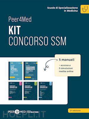 testbusters srl (curatore) - peer4med. kit basic per preparazione del concorso ssm per l'accesso alle scuole di specializzazione in medicina