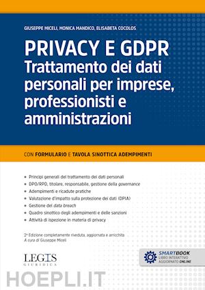 miceli giuseppe; mandico monica; cocolos elisabeta - privacy e gdpr