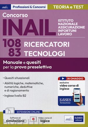 aa.vv. - concorso inail - istituto nazionale assicurazione infortuni sul lavoro - 108/83