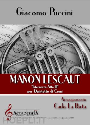 puccini giacomo - manon lescaut. intermezzo atto iii