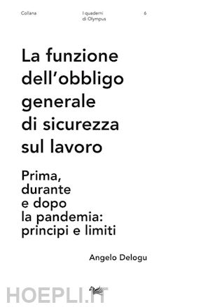 delogu angelo - funzione dell'obbligo generale di sicurezza sul lavoro. prima, durante e dopo la