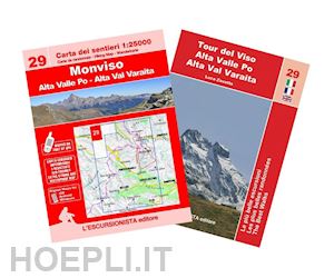 zavatta luca - monviso. alta valle po. alta val varaita. con cartina 1:25000