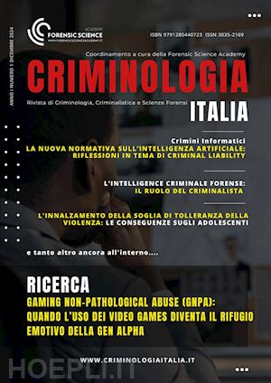  - criminologia italia. vol. 1