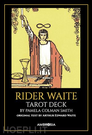 waite arthur edward - rider waite tarot deck. 78 cards in 4 colours. ediz. deluxe. con guida