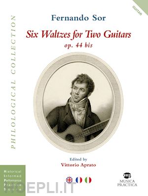 sor fernando - six waltzes for two guitars. ediz. italiana, inglese e francese